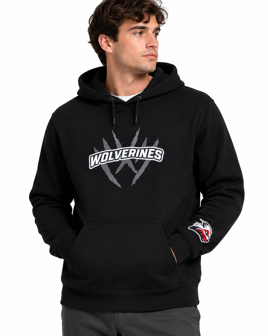 Wolverine Word Hoodie L